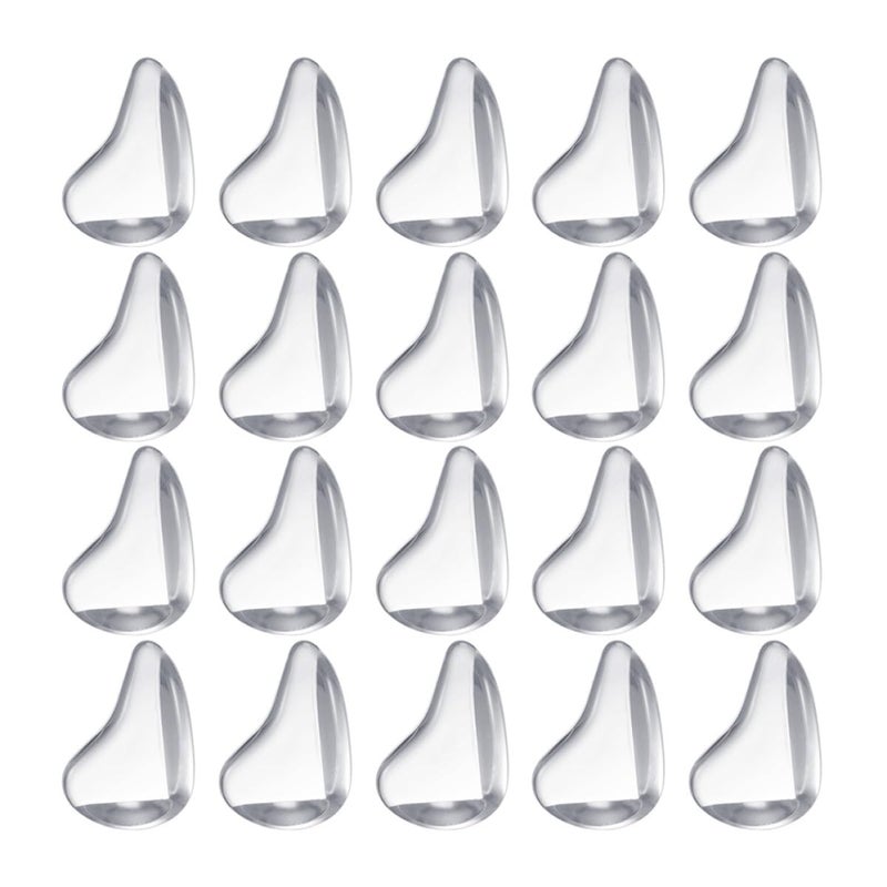 20 Pcs Thickened Waterdrop Corner Guards Adhesive Edge Protectors For Furniture Table Safety Anti Collision - Image 2