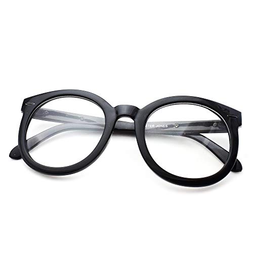 Peter Jones Nerdy Square Blue Light Blocking Reading Glasses for Men and Women | Computer Readers UV Protection lenses (AG224, SIZE OVERSIZED) - Image 1