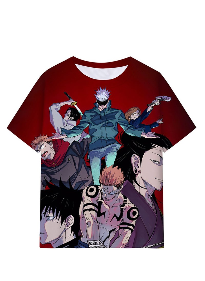 Generic - Anime cartoon Jujutsu Kaisen for adults and children 3D digital printing personalized breathable T-shirt - Image 1