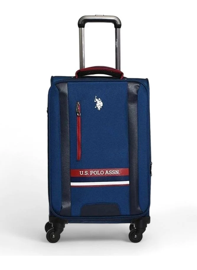 U.S. Polo Assn. Base. Polo Assn. Navy Blue Fabric Unisex Cabin Size Luggage PLVLZ21259CK
