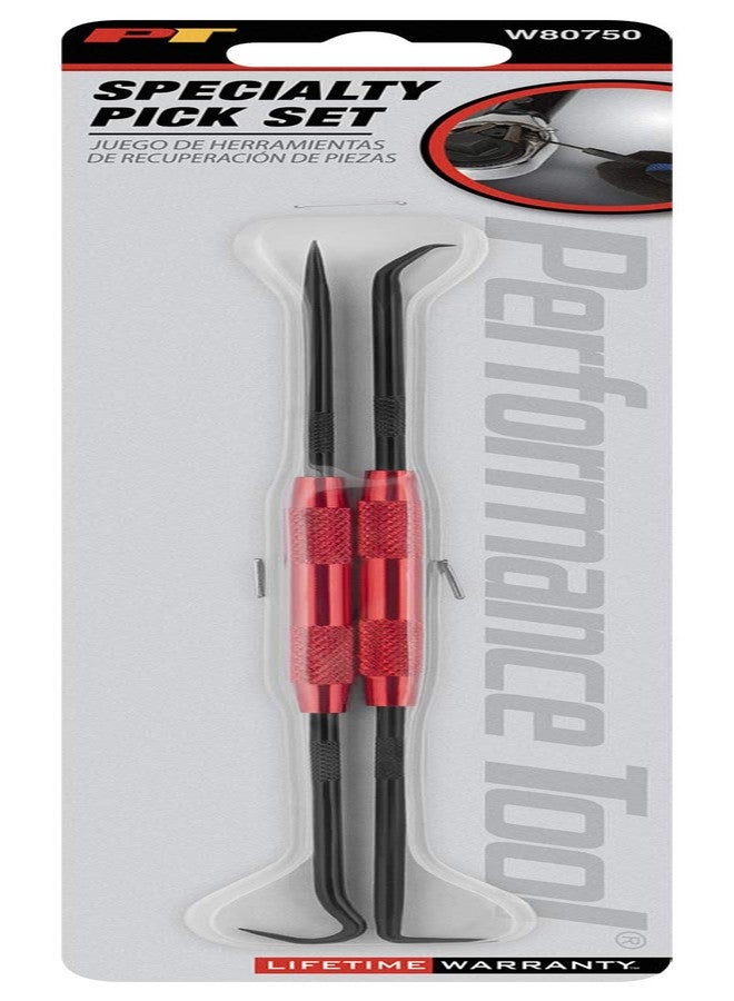 بيرفورمانس تول مجموعة أدوات الأداء W80750 من قطعتين من أدوات الالتقاط والخطاف الدقيق بمقابض من الألومنيوم، وحشية مانعة للتسرب على شكل حلقة O، وأداة سحب خطافات صغيرة - Image 2