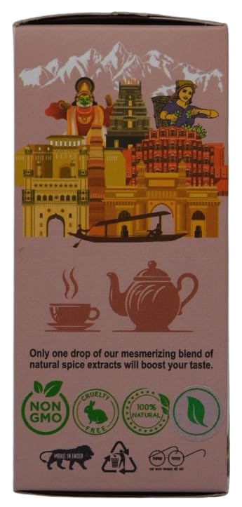 Uttamam Pibantu Tasty drops Masala Chai Extract | Ginger, Cardamom, Cinnamon, and Clove | Flavors 180 cups | No preservative | 1 drop per cup | Tea Masala Drops 5ml - Image 3