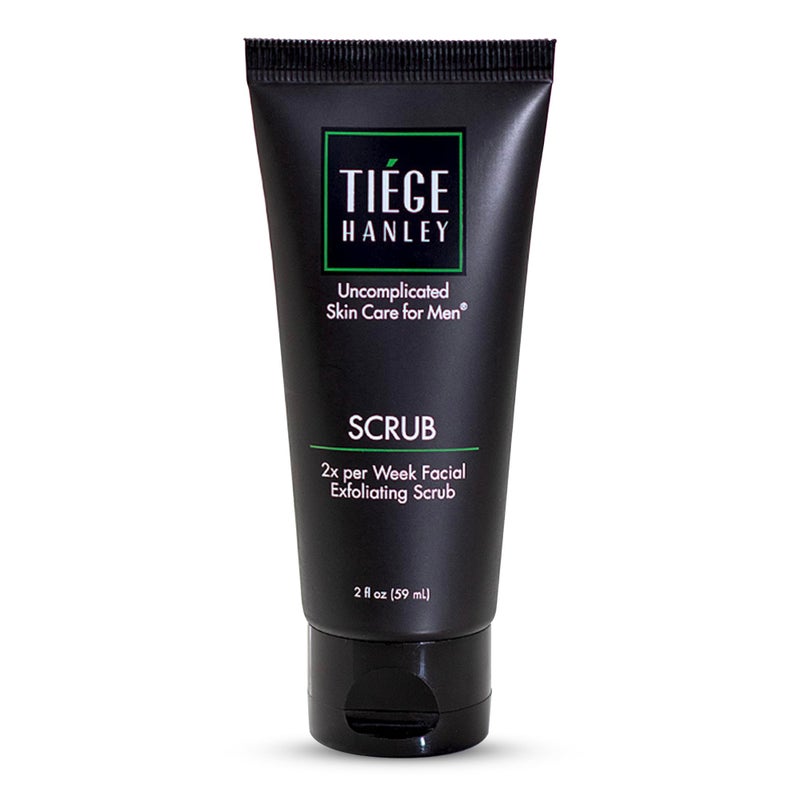 Tiege Hanley Exfoliating Face Wash for Men, Gentle Fragrance-Free Face Scrub With Apricot Seed Powder, Vitamin B3, & Allantoin, Cooling Exfoliator, Gentle on Sensitive Skin, Menâ€™s Skin Care, 2 FL Oz - Image 1