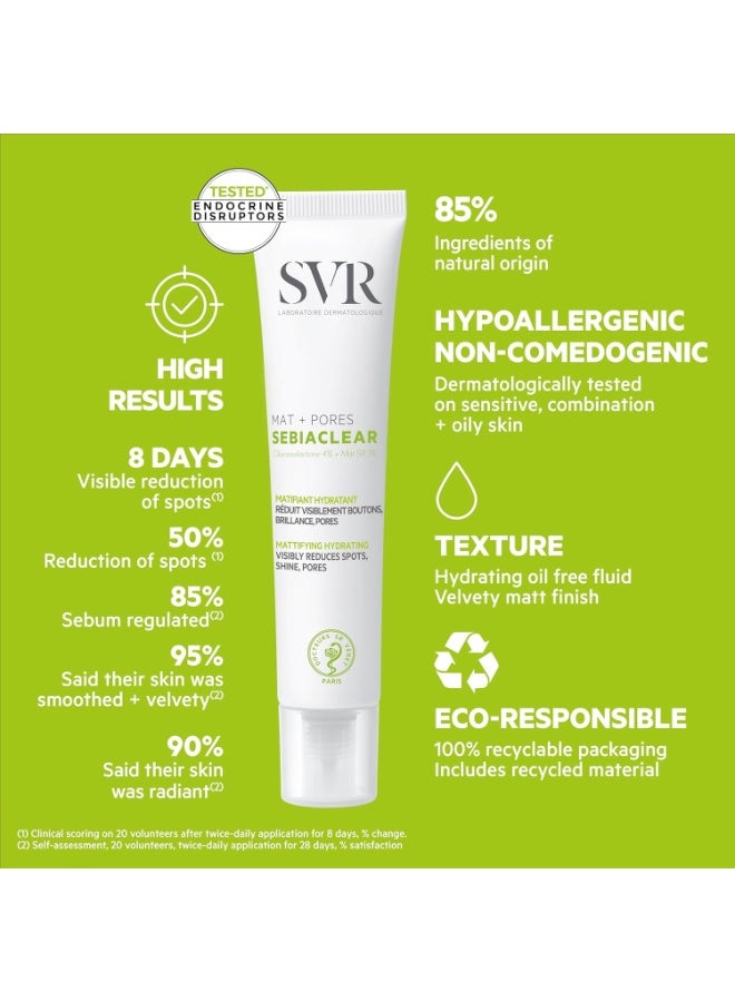 SVR Sebiaclear Mat + Pores Cream Fresh, 1.4 fl oz (40 ml) - Image 3