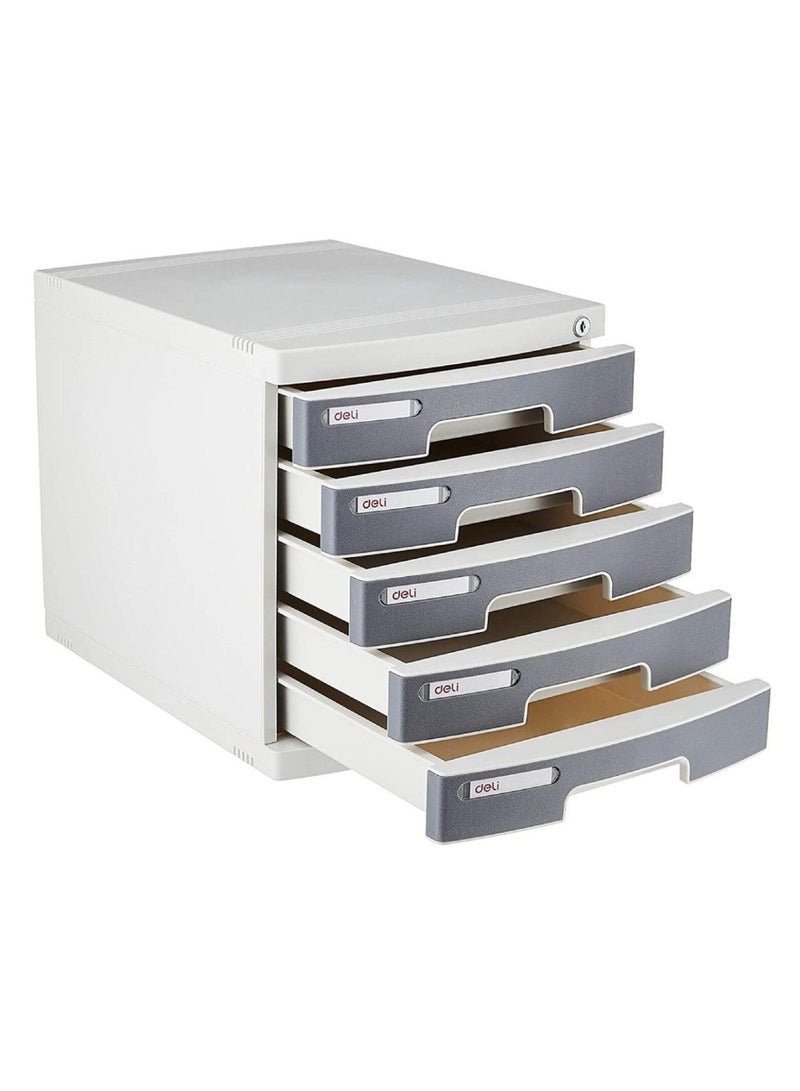 Deli 5-Drawer File Cabinet With Key Lock - Image 1