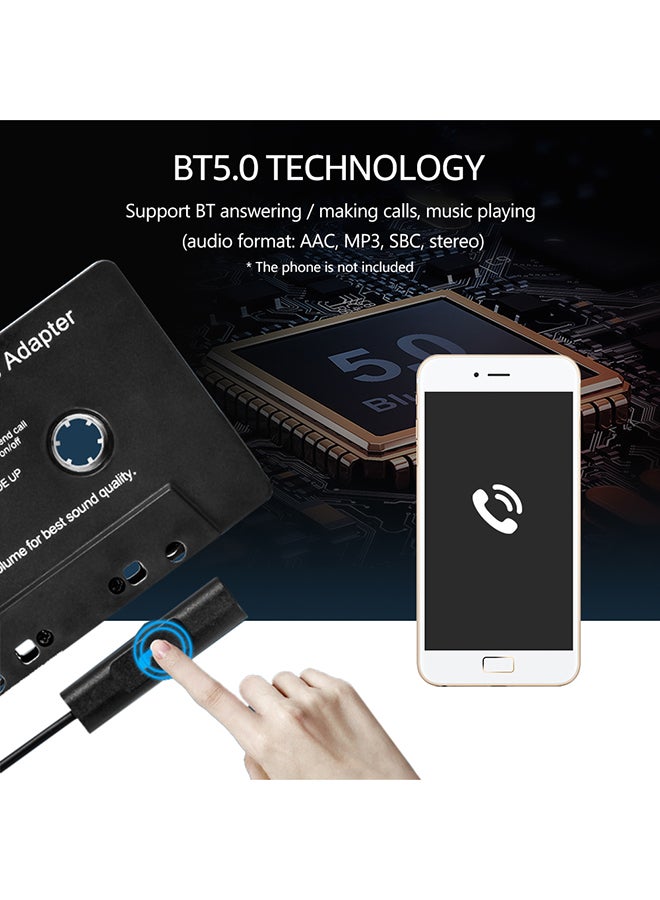 BT Cassette Adapter I8065-A Black - Image 5