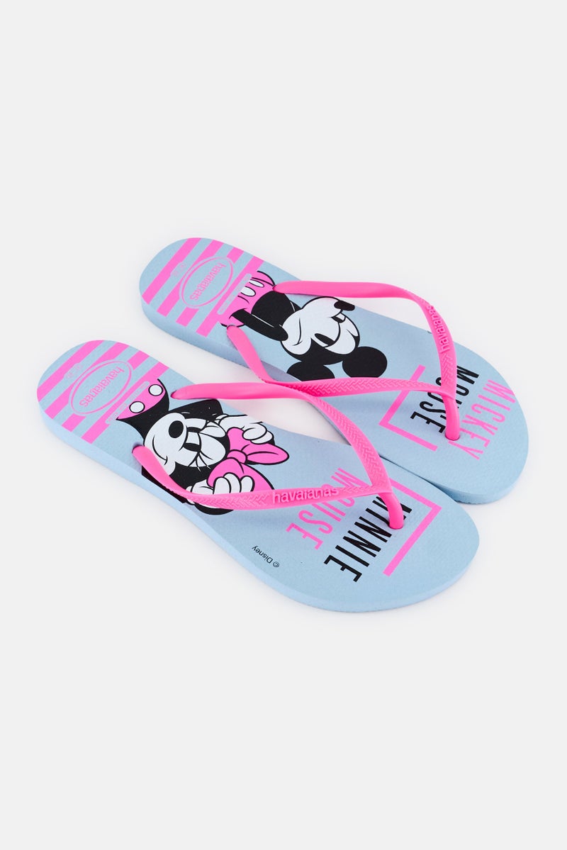 Havaianas Women Slim Disney FC Slip On Slippers, Multicolor - Image 2