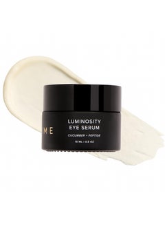 DIME DIME Beauty Luminosity Eye Serum, Eye Cream for Dark Circles and Puffiness, Caffeine Eye Cream, Puffy Eyes Treatment, 0.5 oz / 15 mL 