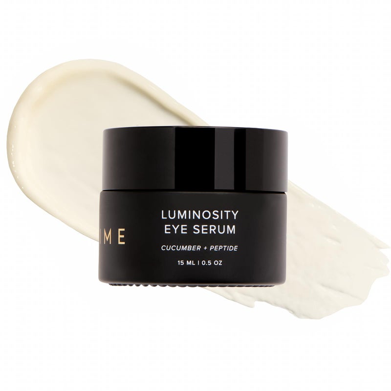 DIME Beauty Luminosity Eye Serum, Eye Cream for Dark Circles and Puffiness, Caffeine Eye Cream, Puffy Eyes Treatment, 0.5 oz / 15 mL