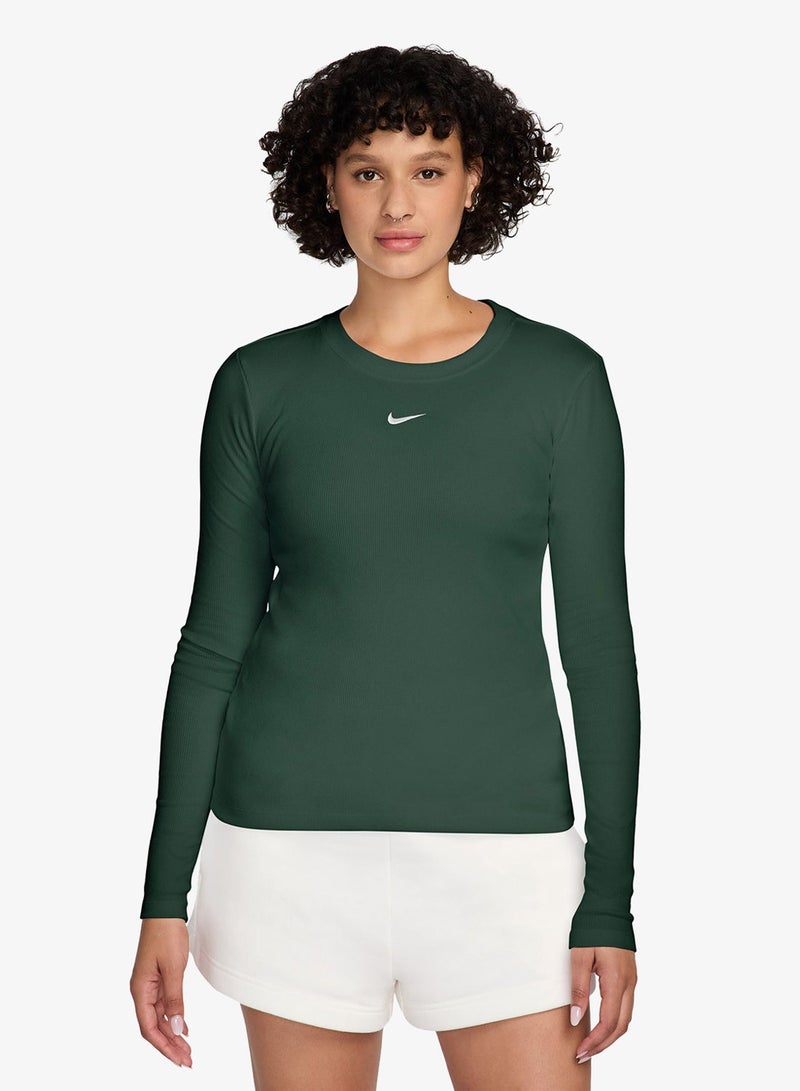 Nike Nsw Ribbed Tight Long Sleeve T-Shirt - Image 1