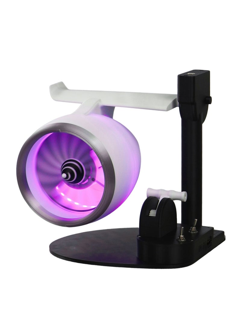 M MIAOYAN Plug-In Jet Engine Style Fan with Mist Function – Simulates In-Flight Breeze - Image 2