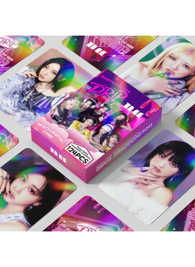 NIBEMINENT 124 قطعة بطاقات لومي كيبوب بيبي مونستر لهواة الجمع هدايا للمعجبين - Image 1