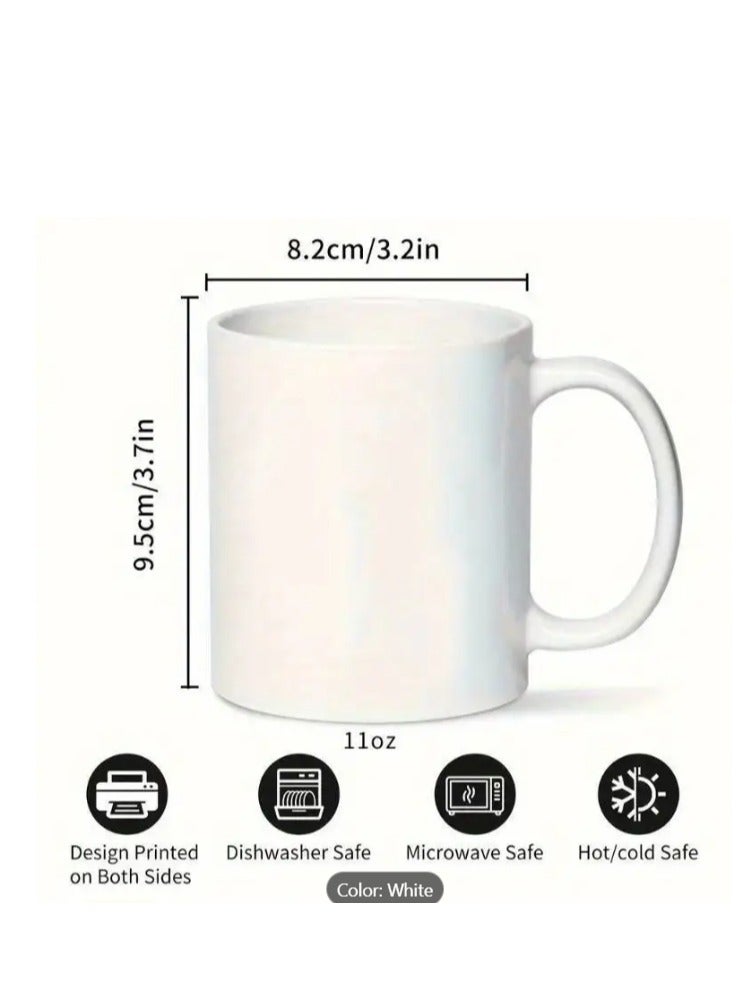 RYN Ceramic Mug with Arabic Inspirational Quote "Every Delay is a Shame" in Green - Image 2