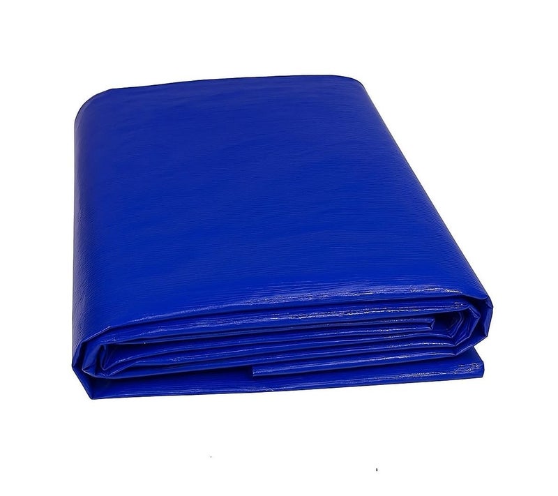 USTAD Waterproof Tarpaulin Sheet 9 x 6 Ft | 120 GSM Blue UV Resistant Tirpal/Tadpatri | Heavy Duty, Tear-Proof, Reusable Cover with Eyelets for Roof, Outdoor, Camping & Vehicle Use - Image 1