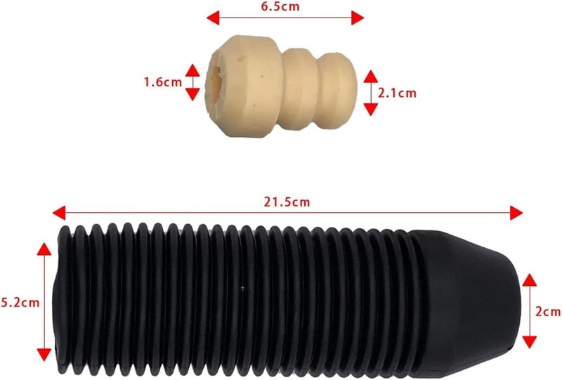 QASULER Car Rear Shock Absorber Buffer Rubber Boot Set - Image 2