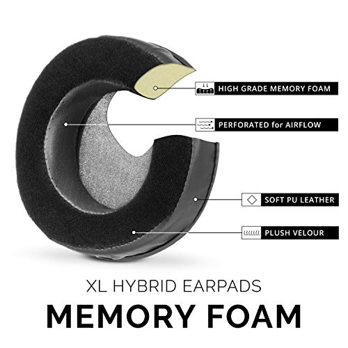 Brainwavz XL Large Replacement Memory Foam Earpads - Suitable For Many Other Large Over The Ear Headphones - Sennheiser, AKG, HifiMan, ATH, Philips, Fostex, Sony (Hybrid) - Image 4