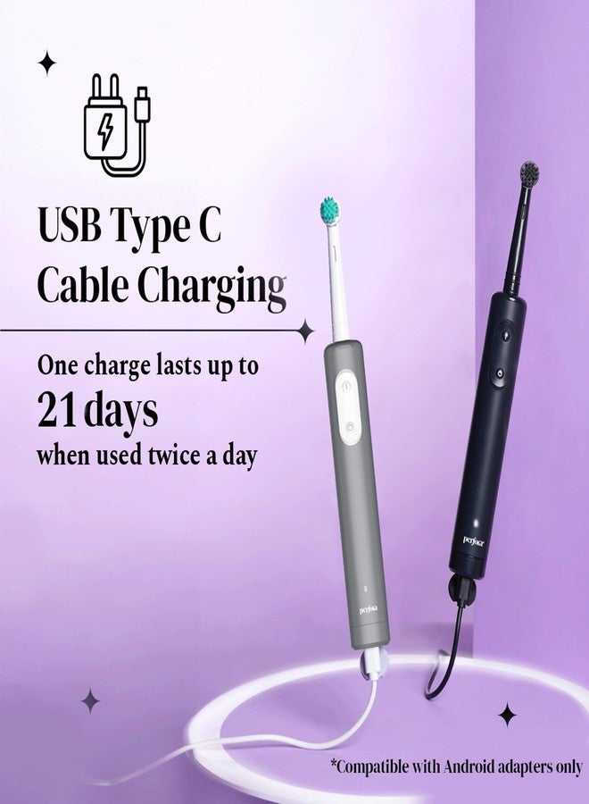 بيرفورا مجموعة بيرفورا لتبييض الأسنان | فرشاة أسنان متذبذبة ليميتليس جراي، معجون أسنان دريم وايت، مسحوق تبييض الأسنان 50 جم، غسول فم لتبييض الأسنان 200 مل، وشرائط - 14 استخدامًا | تركيبة آمنة على مينا الأسنان وخالية من الحساسية للعناية بالفم وإزالة بقع الأسنان | عبوة من 5 قطع - Image 2