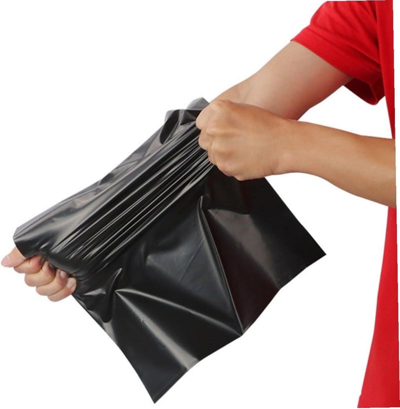 100pcs Black Thick Waterproof Bags, Disposable Logistics Packing Mailers for Postal and E-commerce Packaging - Image 5