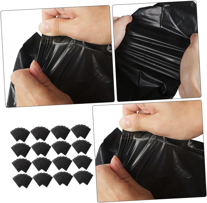 100pcs Black Thick Waterproof Bags, Disposable Logistics Packing Mailers for Postal and E-commerce Packaging - Image 2
