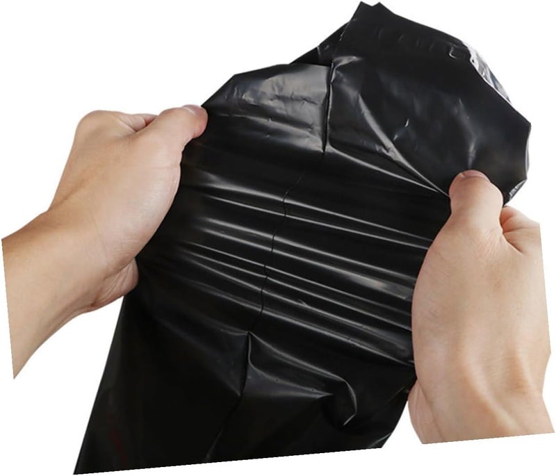 100pcs Black Thick Waterproof Bags, Disposable Logistics Packing Mailers for Postal and E-commerce Packaging - Image 4