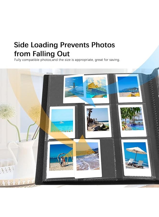 erorex 432 Pockets Mini Photo Album Compatible For Fujifilm Instax Mini 12 11 9 90 8+ 8 7S 40 26 25 Evo Liplay Instant Camera Mini Link Sp 1 Printer Z2300 Pic 300 Polaroid Pictures Black  - Image 5