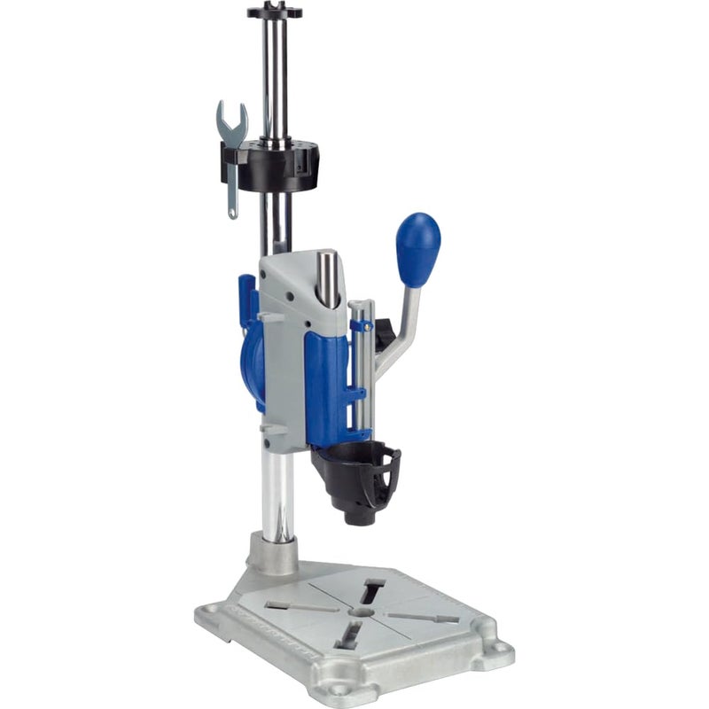 Dremel Drill Press Rotary Tool Workstation Stand with Wrench - Mini Portable Press & Tool Holder - 2 Inch Depth- Ideal for Drilling Perpendicular and Angled Holes - 220-01 - Image 1