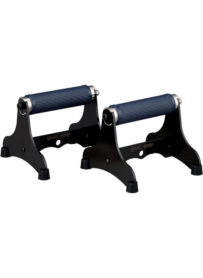GD - GD Expush Metal Push Up Bars Non-Slip Push Up Bar Muscle Pushup Stands Non-slip Silicon Grip Essential Home Workout Equipment - Image 1
