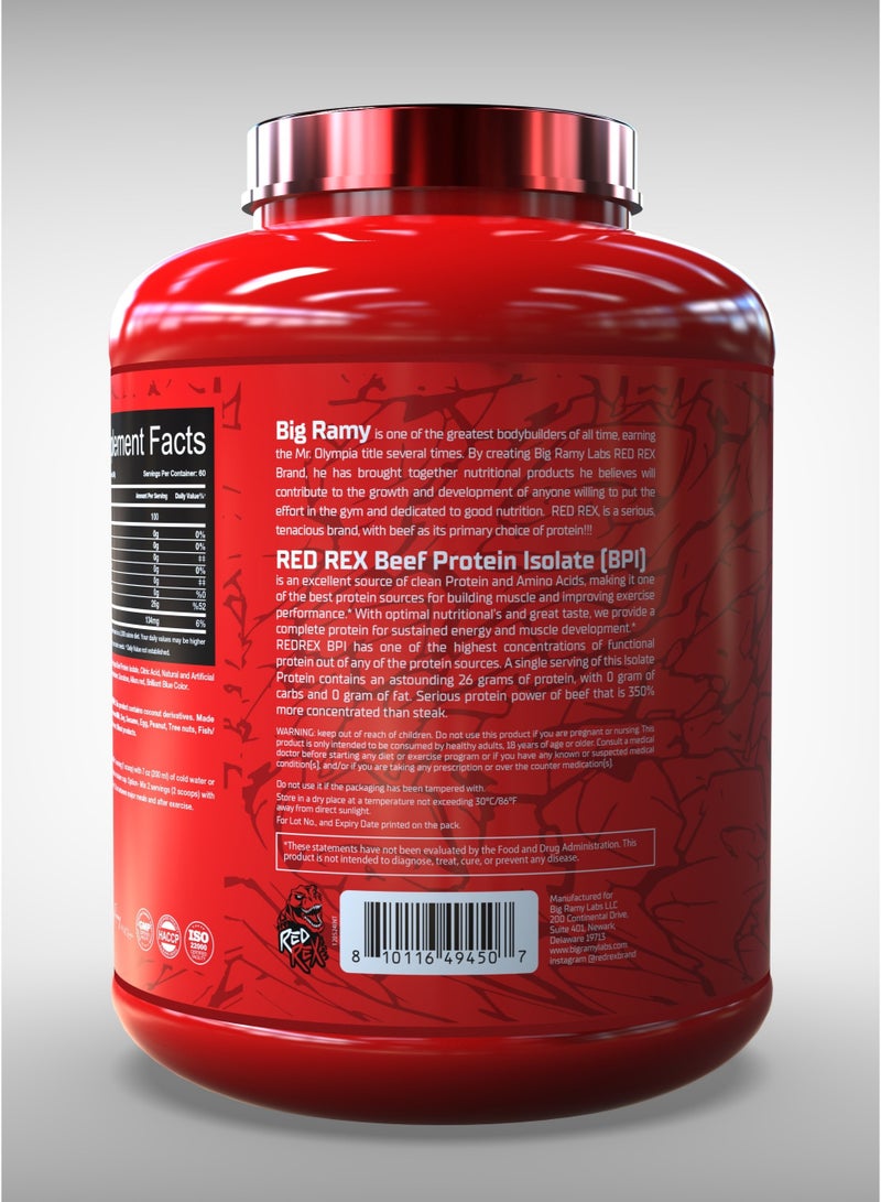 مختبرات رامي الكبرى ريد ريكس -  بيف بروتين أيزوليت - نكهة الكشمش الأسود- 4رطل - 60 حصة - Image 3