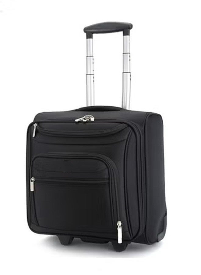 JCB CHIC حقيبة سفر، حقيبة كمبيوتر محمول بعجلات خفيفة الوزن 2 في 1 متعددة الاستخدامات، حقيبة كمبيوتر محمول بعجلات مقاومة للماء مقاس 18 بوصة، حقيبة دوارة للأعمال/السفر/المدرسة/الرجال/النساء - Image 1