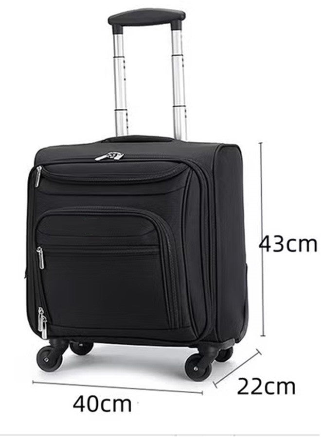 JCB CHIC حقيبة سفر، حقيبة كمبيوتر محمول بعجلات خفيفة الوزن 2 في 1 متعددة الاستخدامات، حقيبة كمبيوتر محمول بعجلات مقاومة للماء مقاس 18 بوصة، حقيبة دوارة للأعمال/السفر/المدرسة/الرجال/النساء - Image 2