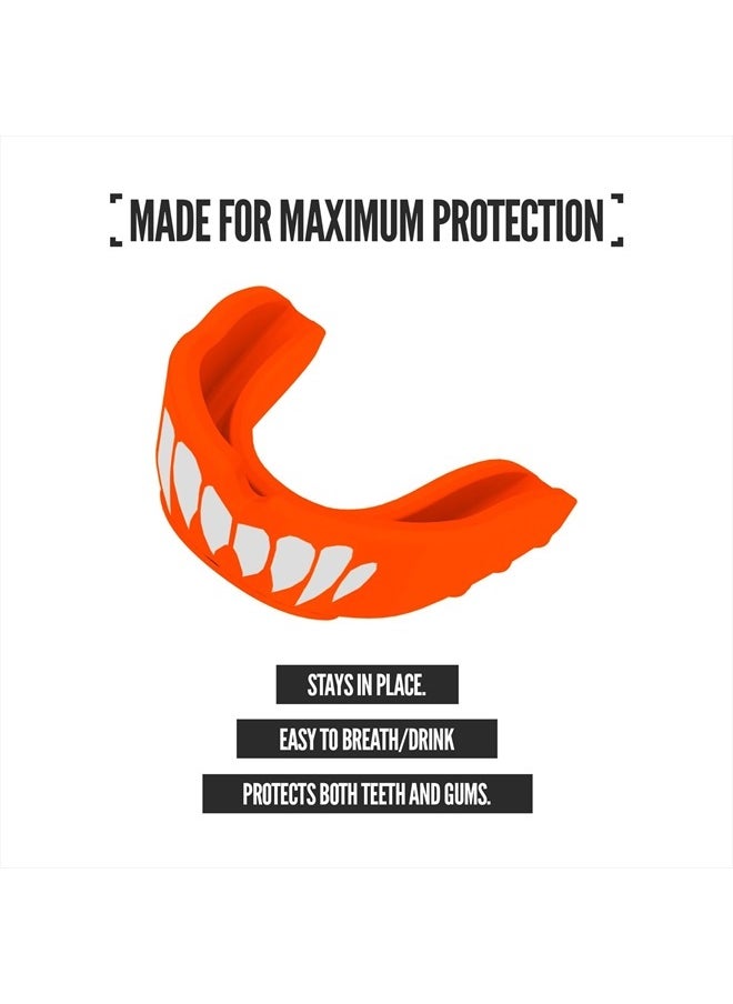 NXT NXTRND - 2 Pack Nxtrnd Rush Mouth Guard for Boxing and Other Sports (Orange) - Image 1