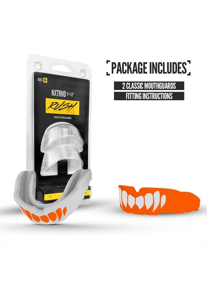 NXT NXTRND - 2 Pack Nxtrnd Rush Mouth Guard for Boxing and Other Sports (Orange) - Image 1