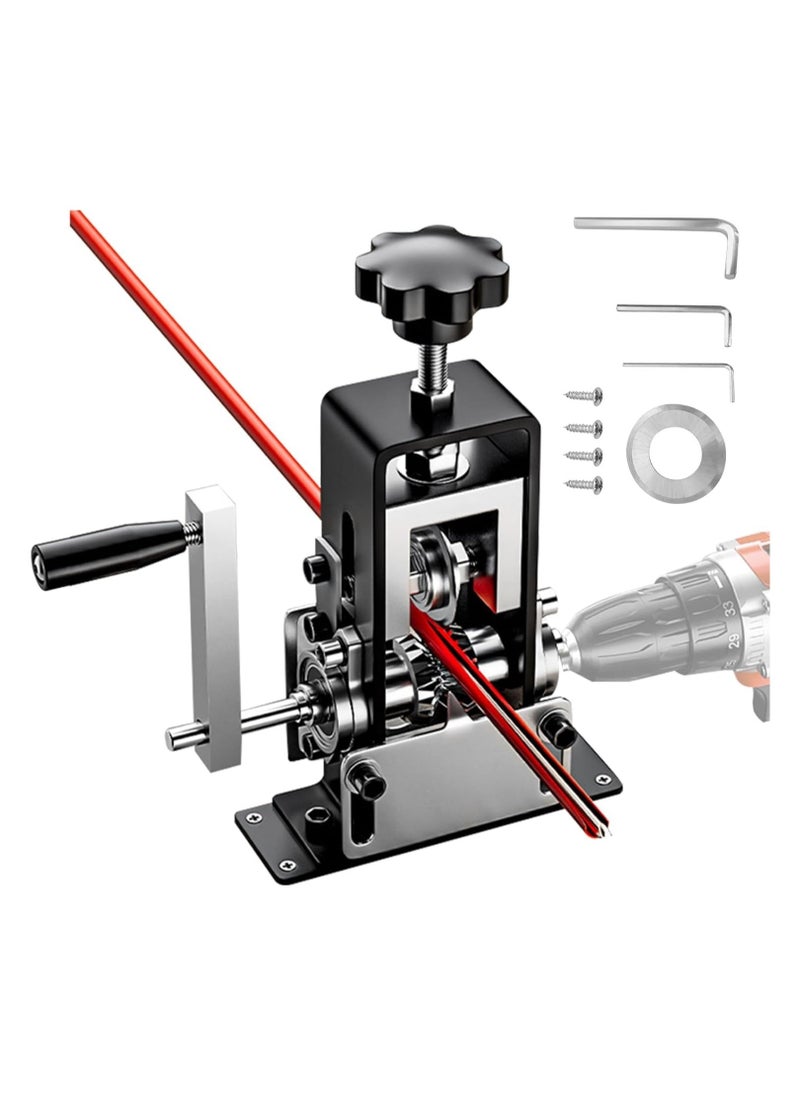 Manual Wire Stripping Machine, Gauge Wire 0.06-1 inches, Scrapping Copper Wire Peeler Machine, Drill Powered Hand Crank Wire Stripper Tool for Scrap Copper Recycling, Manual Wire Stripping Made Easy - Image 1