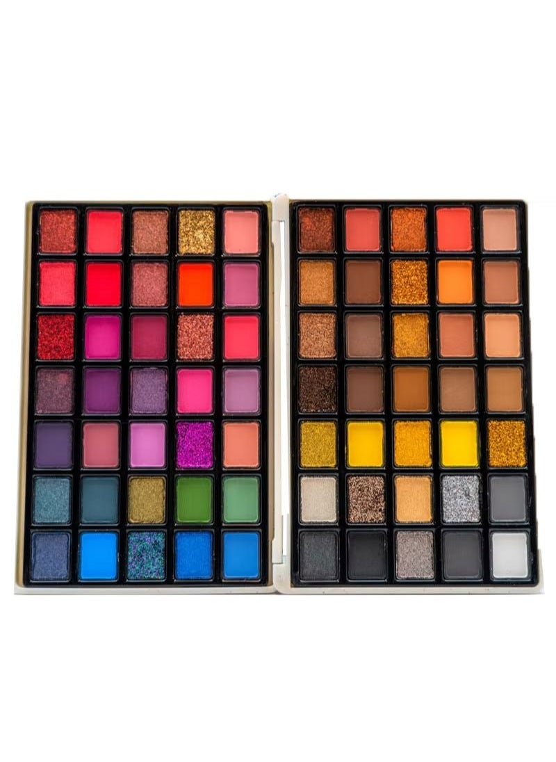 Might Cinema - The new professional eyeshadow palette, plain and glitter, 70 colors - Image 1