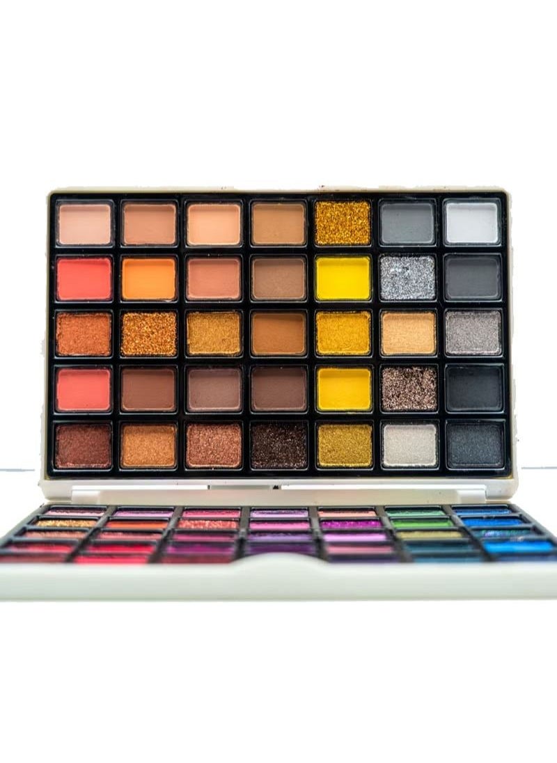 Might Cinema - The new professional eyeshadow palette, plain and glitter, 70 colors - Image 1