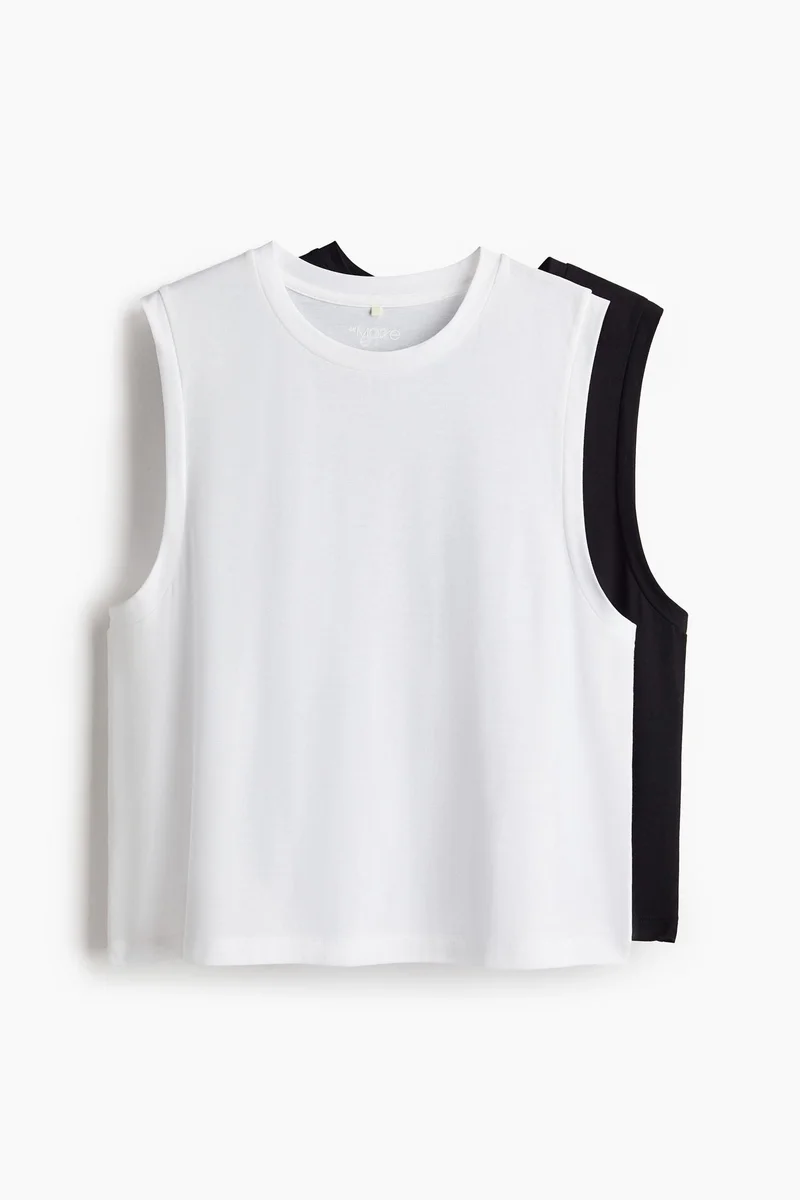 H&M 2-pack sports vest top in DryMove™