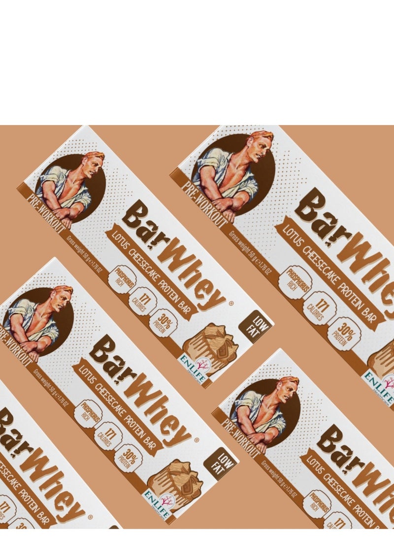 Bar Whey High-Protein Low Fat Pre-workout Lotus Cheesecake Protein Bar (3 Bar)  - Image 3