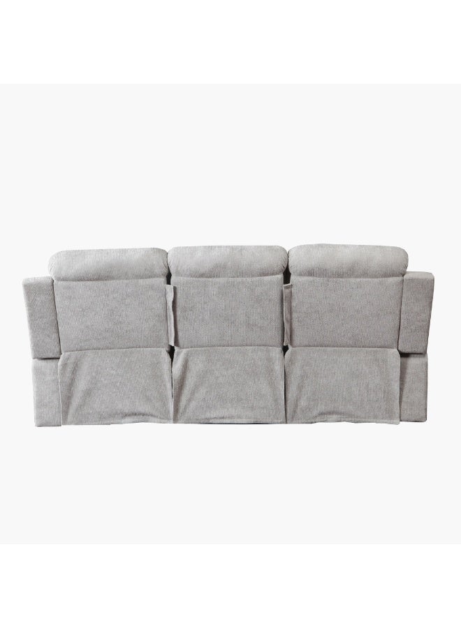 Home Box Dallas Power 3-Seater Fabric Recliner Sofa With Usb 100 X 212 X 96 X Cm  - Image 5