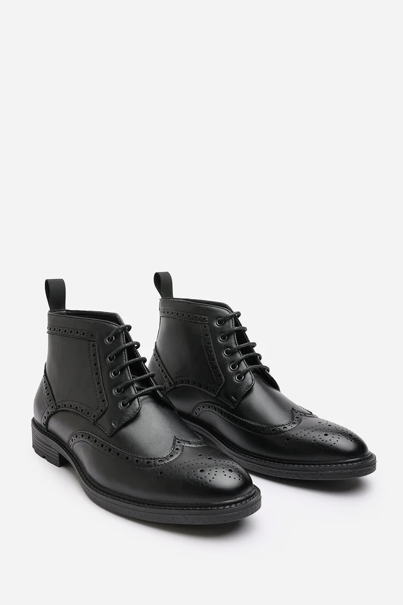 Where's That From  'Finley' Brogue Lace Up Ankle Boots for Men | Best Price UAE