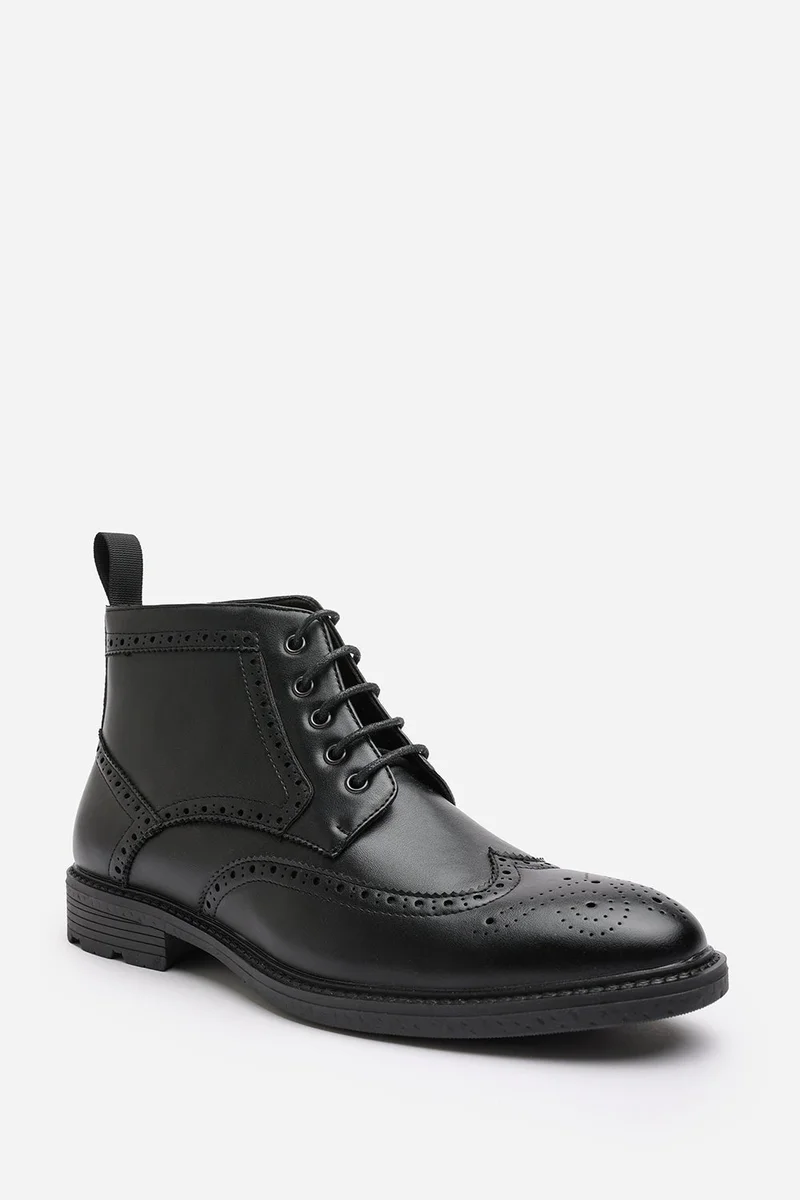 Where's That From  'Finley' Brogue Lace Up Ankle Boots for Men | Best Price UAE