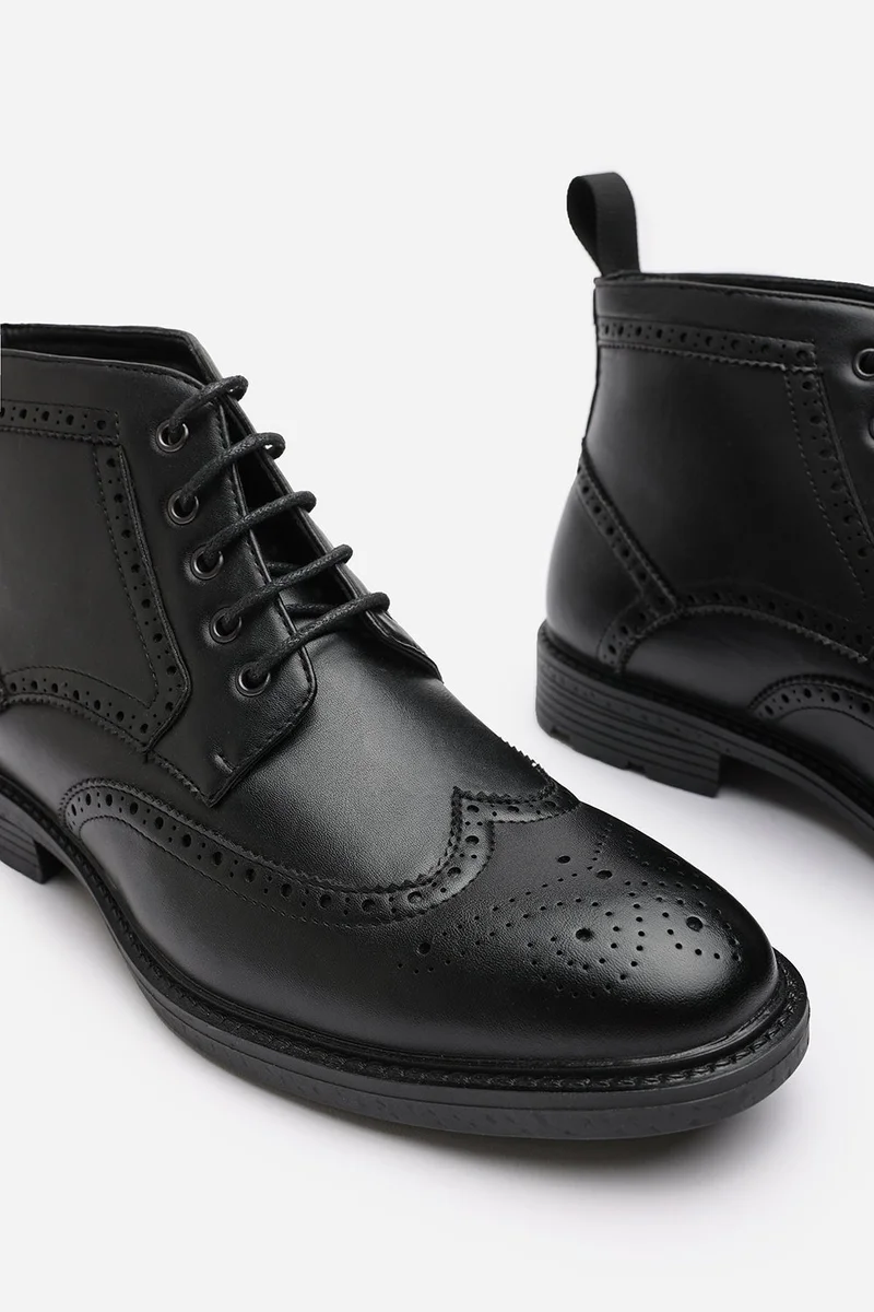 Where's That From  'Finley' Brogue Lace Up Ankle Boots for Men | Best Price UAE