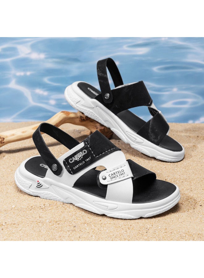 CARTELO Two-in-one】men's Sandals With Soft Sole And Breathable Design, Dual-use Sports Sandals For Beach And Casual Wear, Men's Slide Sandals - Image 3