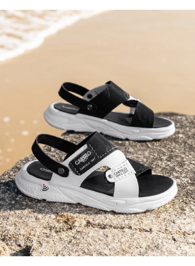 CARTELO Two-in-one】men's Sandals With Soft Sole And Breathable Design, Dual-use Sports Sandals For Beach And Casual Wear, Men's Slide Sandals - Image 1