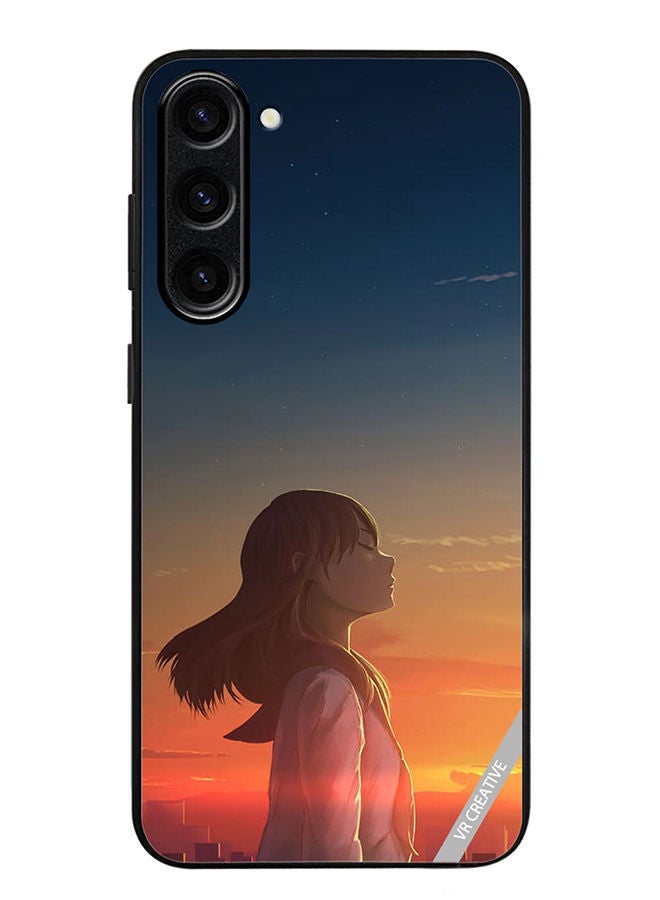 VR CREATIVE Protective Case Cover For Samsung Galaxy S23 Plus Girl1 Design Multicolour - Image 1