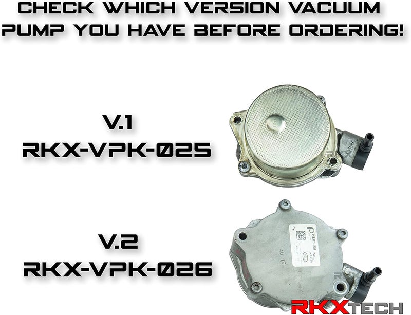 RKX Vacuum Pump Rebuild Seal Kit for Jaguar and Land Rover 5.0L V8 3.0L V6 LR4 RR (V.1) - Image 3