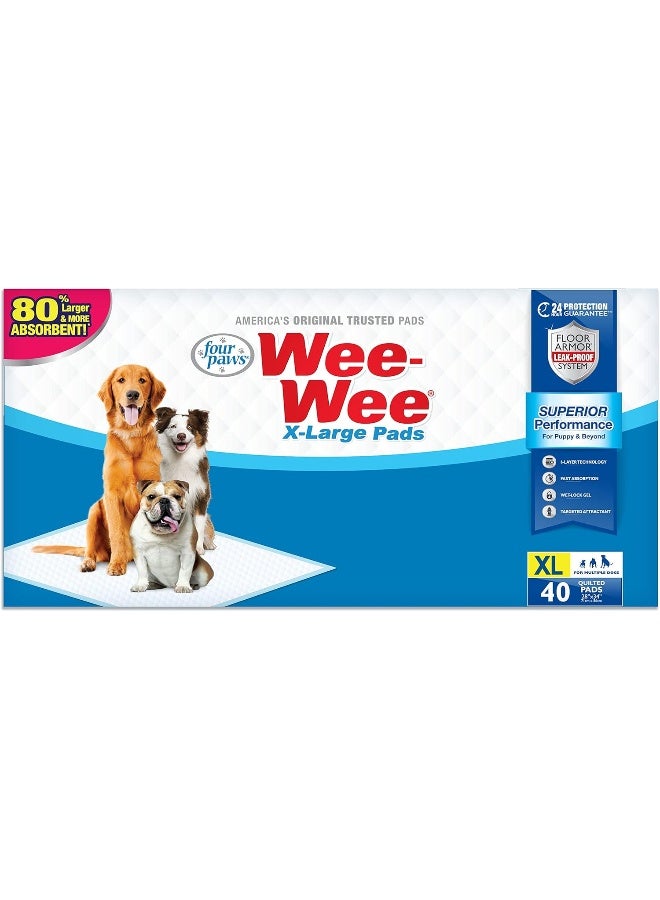 four paws Wee-Wee X-Large Pads | 40 Count Puppy - Image 1