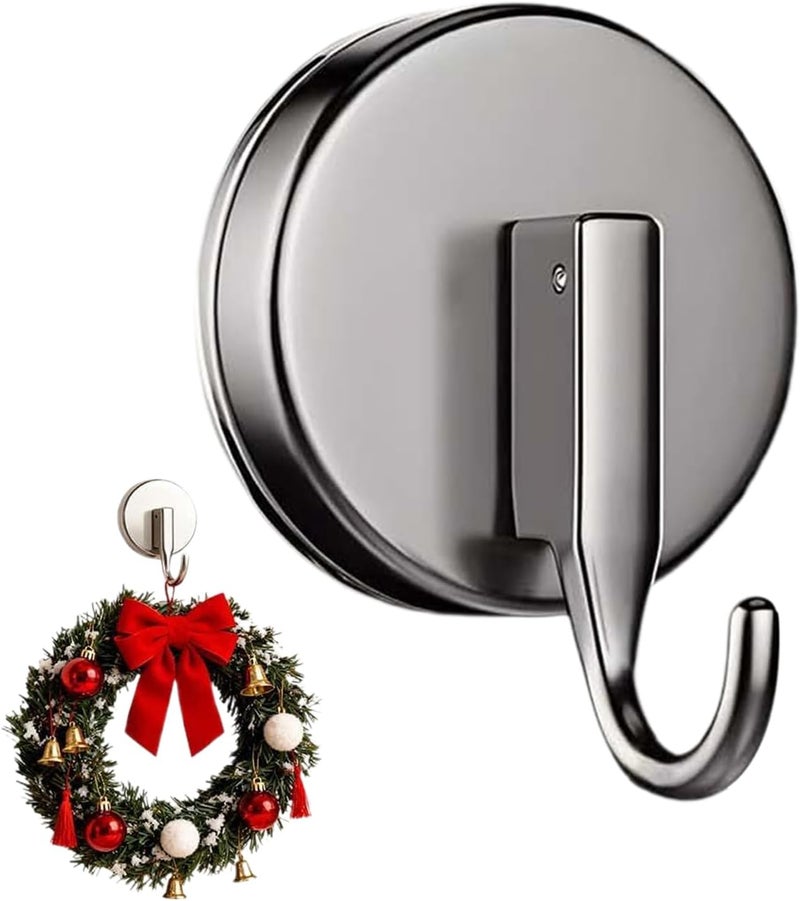 Suction Hooks,Waterproof Removable Holder,Self-Adhesive Shower Hooks Heavy Duty - for Bedroom Living Room Kitchen Window Glass Door Wall Wreath Loofah Bath Robe Coat Towel Key - Image 1