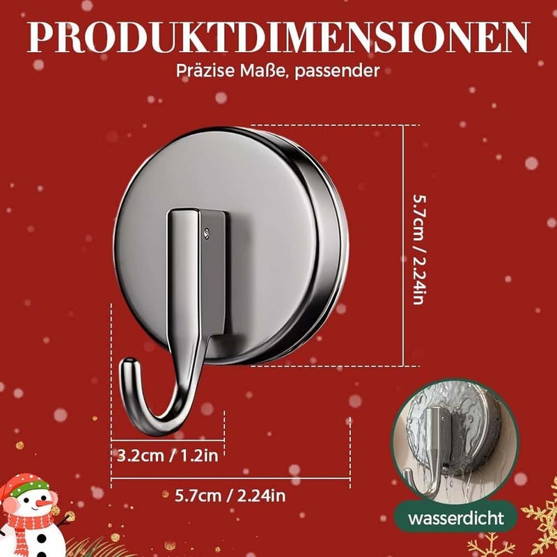 Suction Hooks,Waterproof Removable Holder,Self-Adhesive Shower Hooks Heavy Duty - for Bedroom Living Room Kitchen Window Glass Door Wall Wreath Loofah Bath Robe Coat Towel Key - Image 5