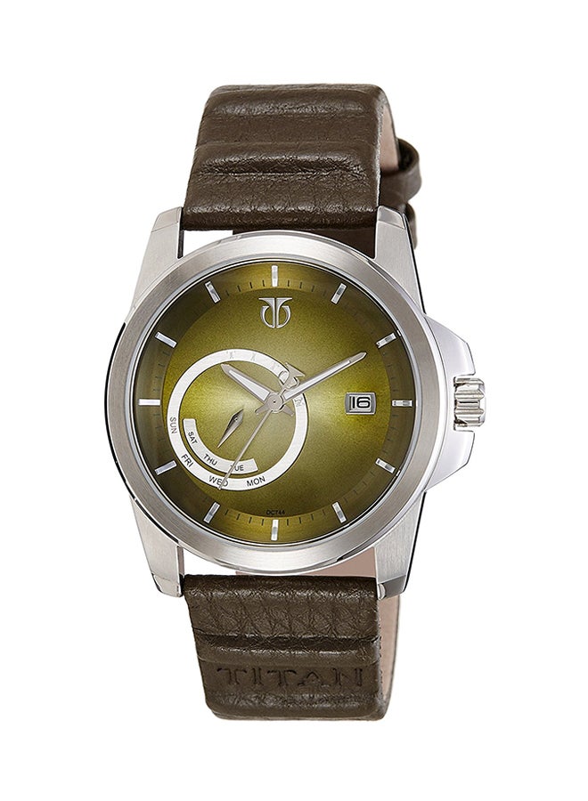 Men Water Resistant Leather Analog Watch 9465SL01