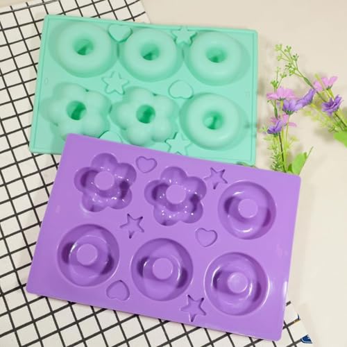 PureBake Silicone Donut Mold Non-Stick, Heat-Resistant, BPA-Free, Dishwasher Safe – Set of 1 for Perfect Donuts, Cakes, Bagels & Biscuits – Easy Release, Flexible, and Durable - 1 PCS Random Colour - Image 5